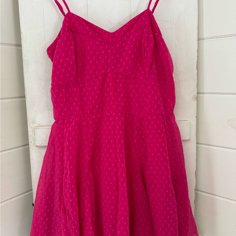 Vibrant Pink Sleeveless Dress